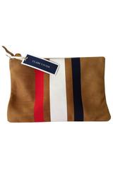 Claire Vivier Three Stripe Clutch in Red, White and Blue