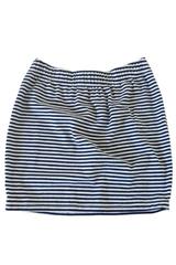 Meredith Skirt in Navy and White Thin Stripe